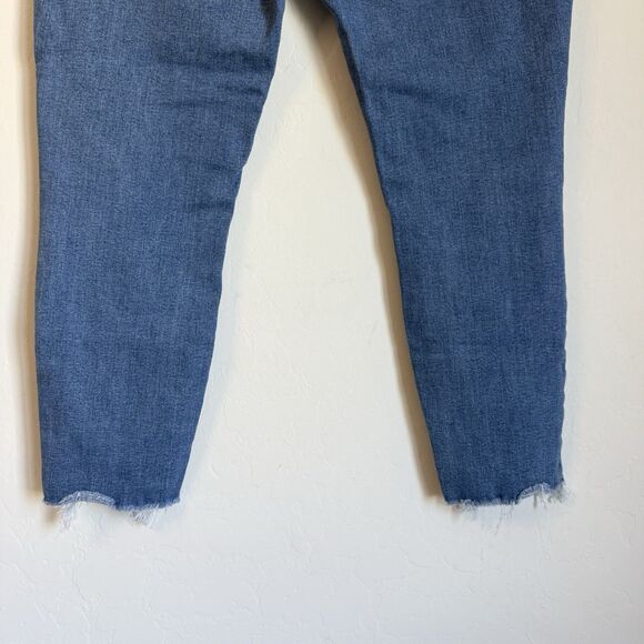 Abercrombie & Fitch High Rise Super Skinny Ankle Curve Love Jean Distressed - Picture 7 of 9